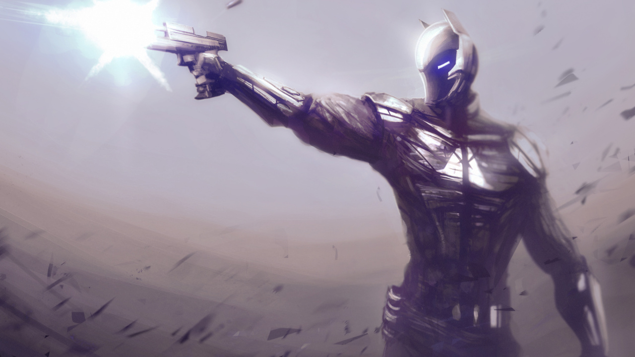 Обои рыцарь аркхема искусство, Бэтмен рыцарь аркхема, Бэтмен, цифровое искусство, Харли Квинн в разрешении 1280x720