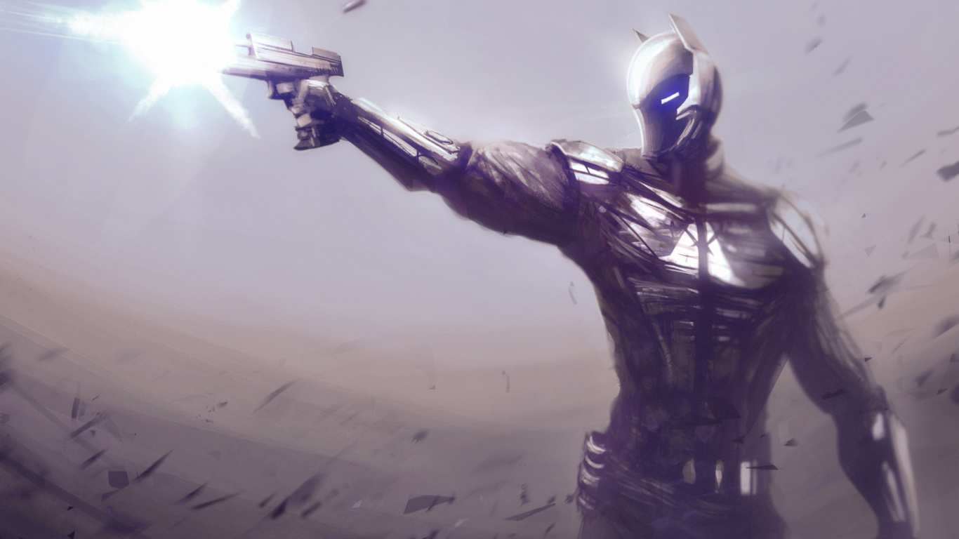 Обои рыцарь аркхема искусство, Бэтмен рыцарь аркхема, Бэтмен, цифровое искусство, Харли Квинн в разрешении 1366x768