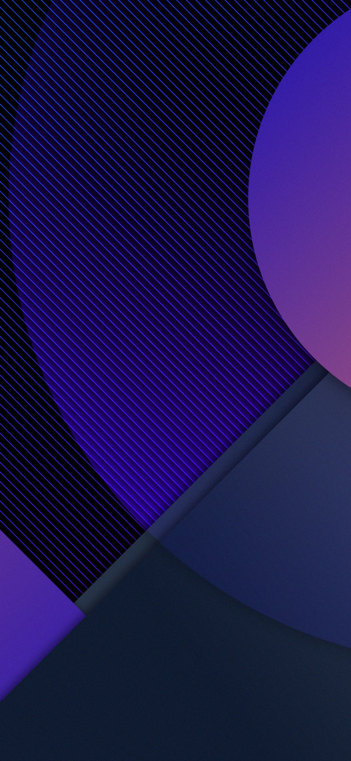 Обои свет, синий кобальт, иллюстрация, красочность, пурпур в разрешении 1125x2436