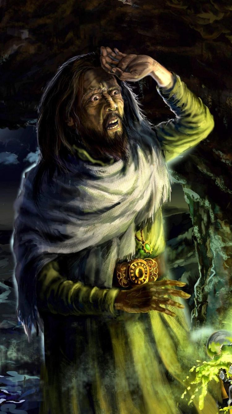 Обои магия, маг, мифология, пророк, арт в разрешении 750x1334