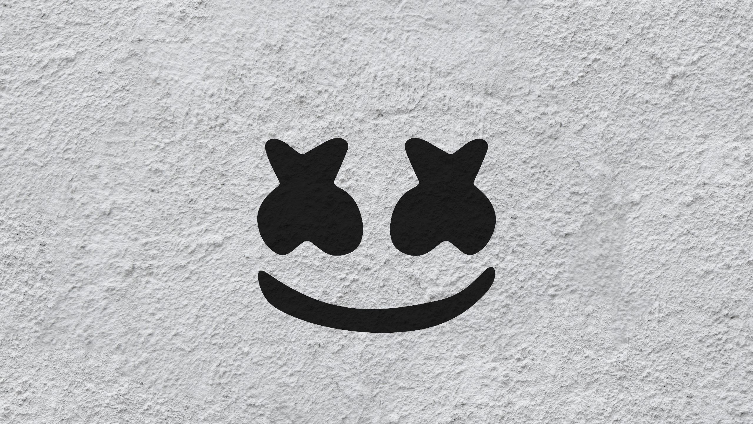 Обои белые, черный, улыбка, кот, икона в разрешении 2560x1440