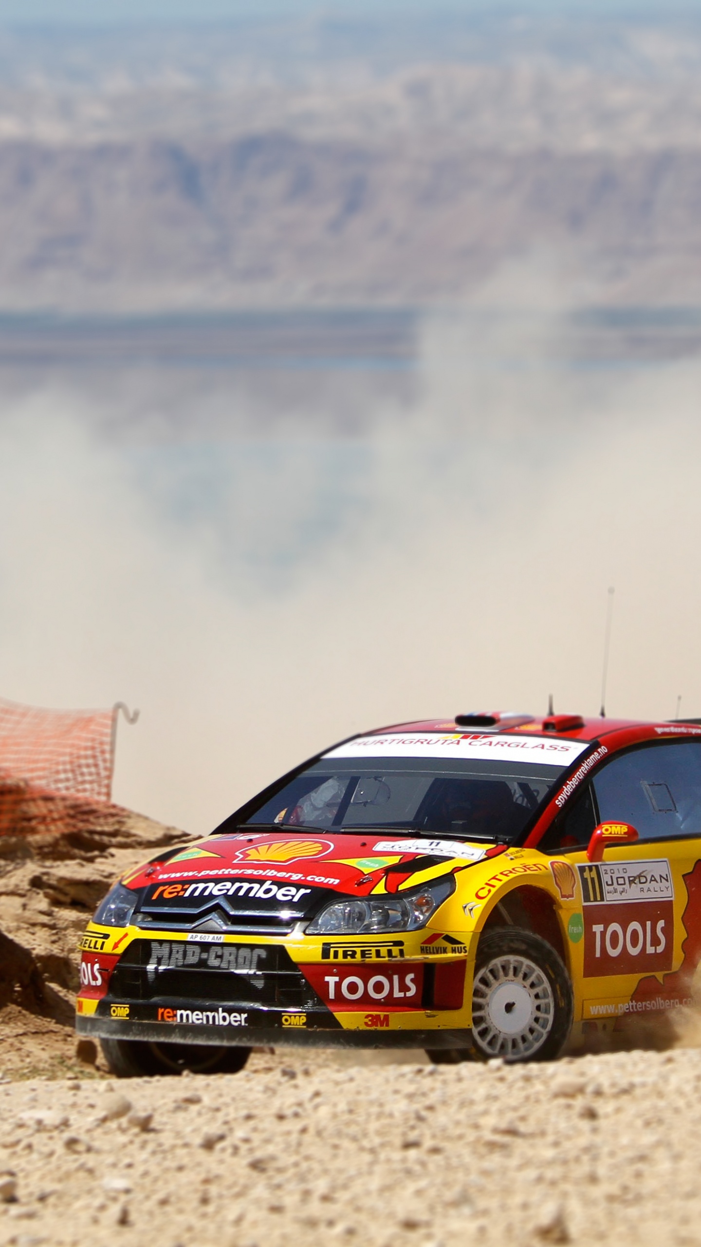 Обои Ралли Иордании, цитрон, чемпионат мира по ралли, авто, сплочение в разрешении 1440x2560