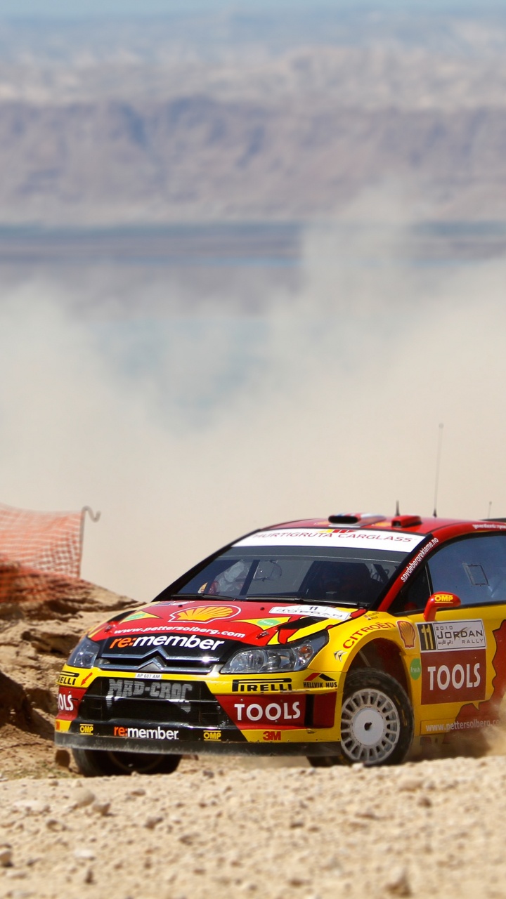 Обои Ралли Иордании, цитрон, чемпионат мира по ралли, авто, сплочение в разрешении 720x1280