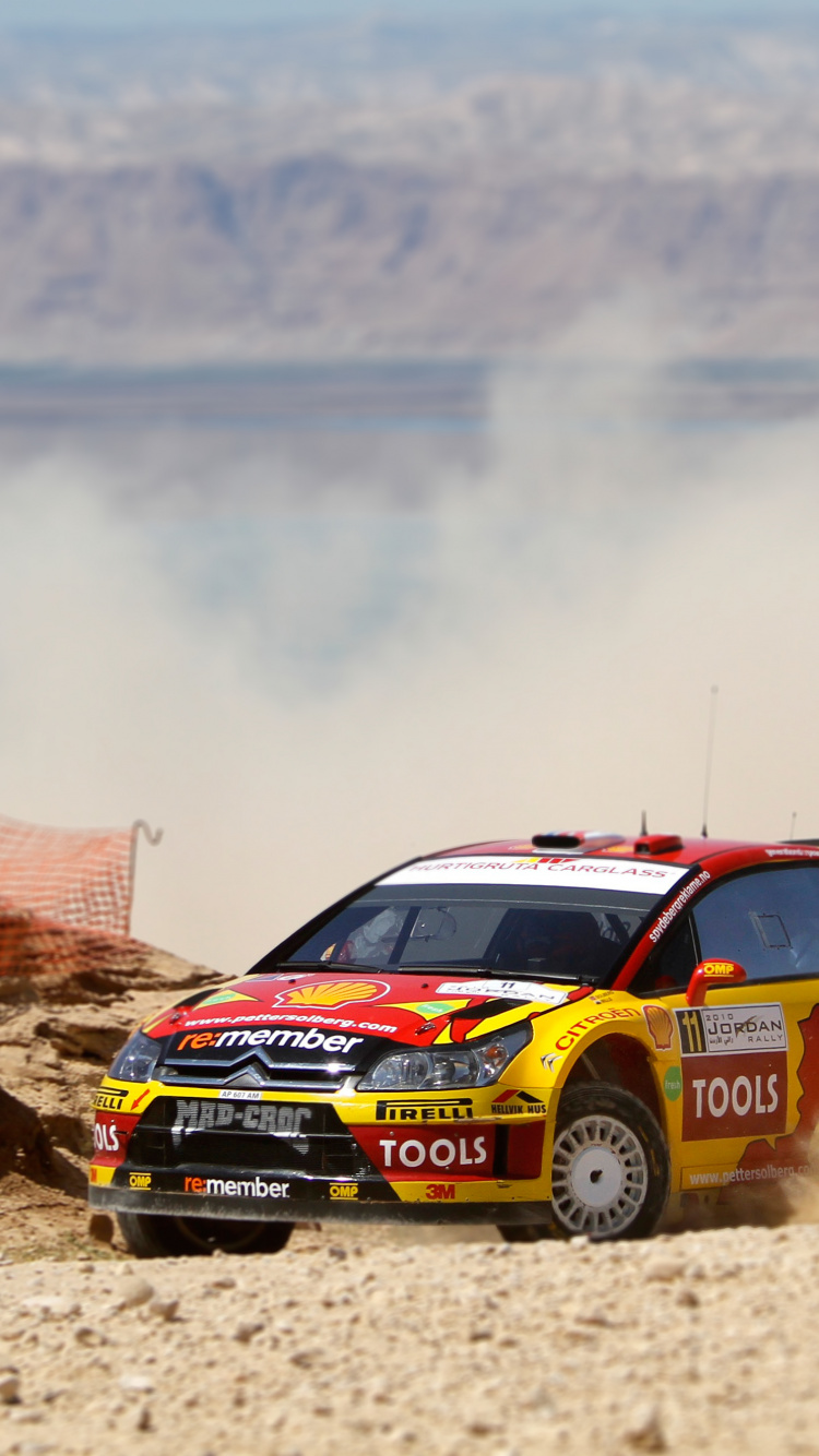 Обои Ралли Иордании, цитрон, чемпионат мира по ралли, авто, сплочение в разрешении 750x1334