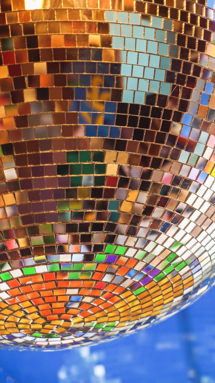 Обои мозаика, арт, мир, дискотека, узор в разрешении 720x1280