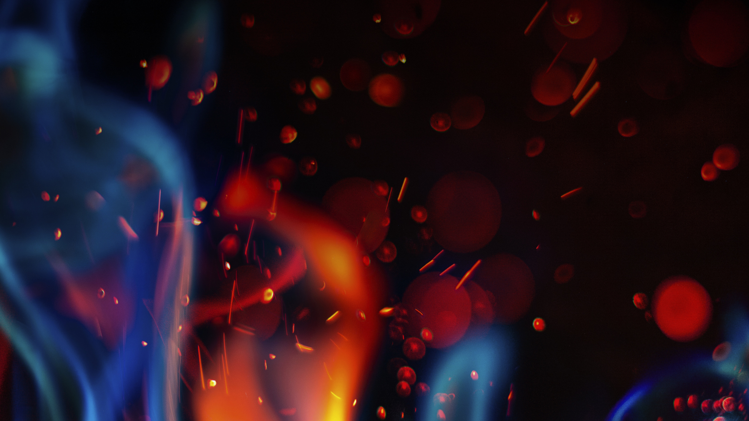 Обои свет, жидкий, жидкость, вода, арт в разрешении 2560x1440