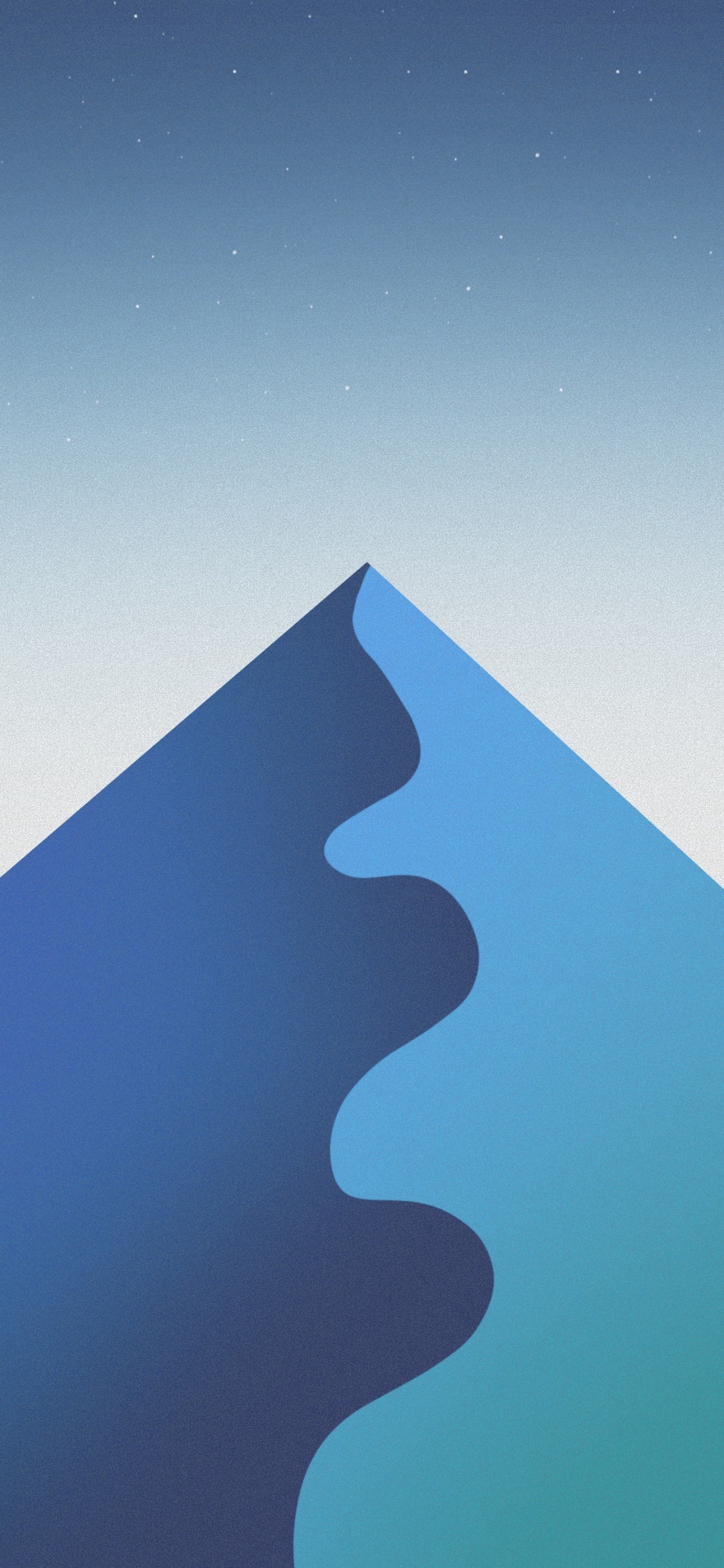 Обои окружающая среда, прямоугольник, склон, материальное свойство, Аква в разрешении 1125x2436