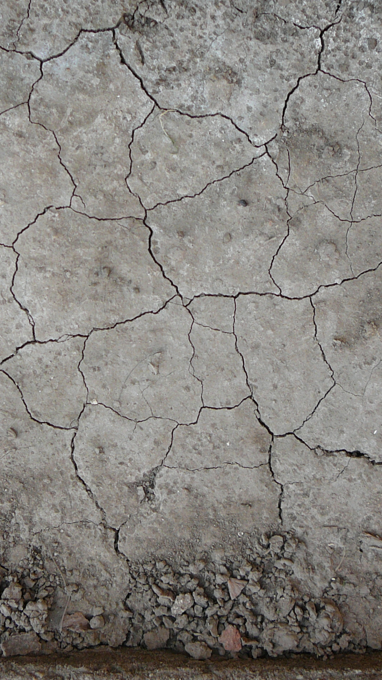 Обои почва, текстура, стена, бетон, рок в разрешении 750x1334