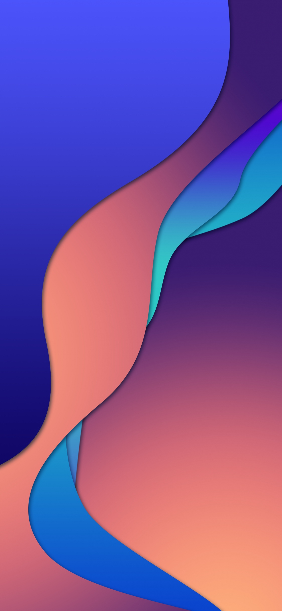 Обои вода, жидкий, синий, жест, арт в разрешении 1125x2436