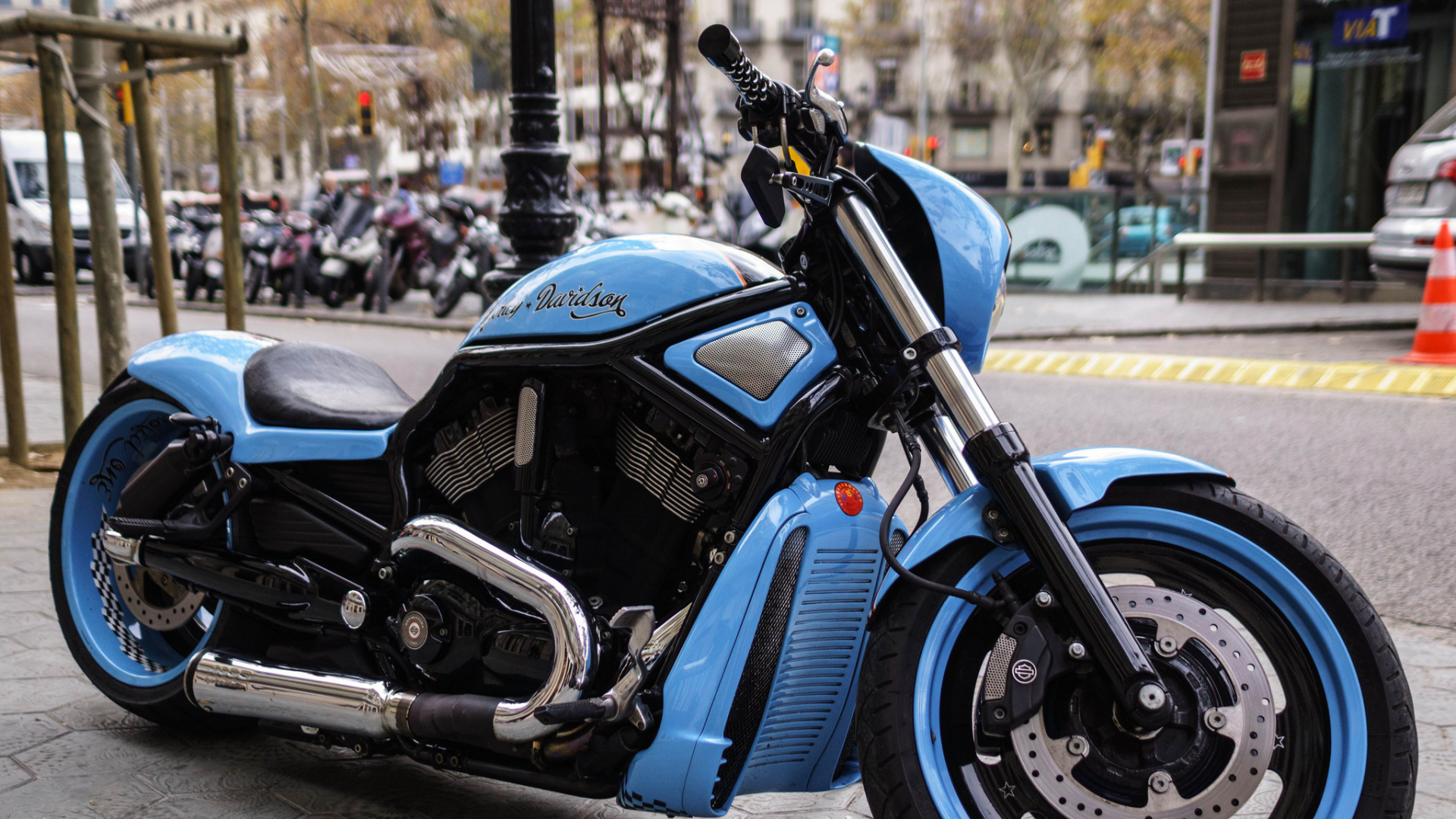 Обои мотоцикл, кастомный мотоцикл, Дизайн мотоцикла, крейсер, авто в разрешении 1920x1080