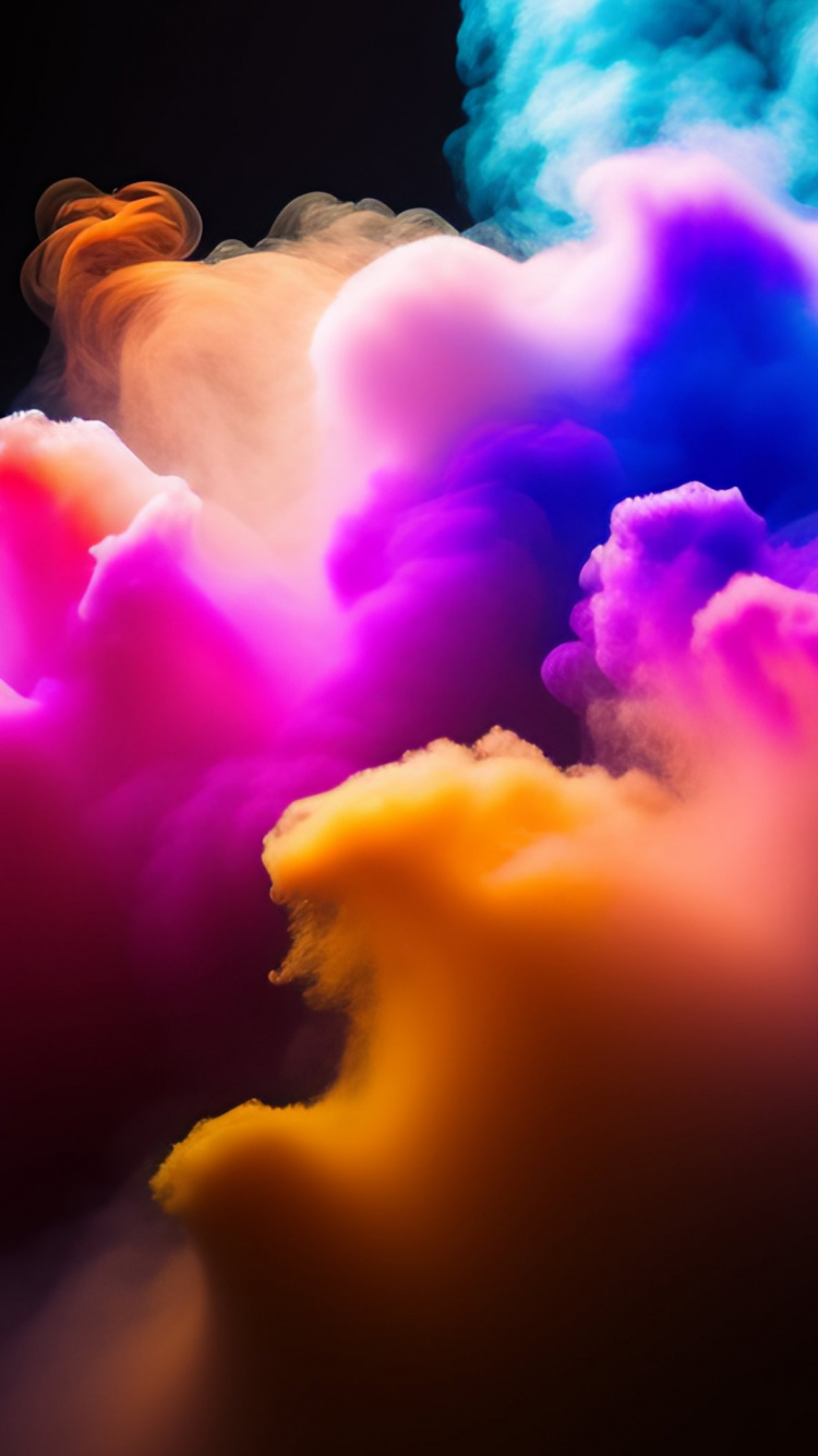 Обои кучевое облако, морская биология, словарный запас, пурпур, Оранжевый цвет в разрешении 750x1334