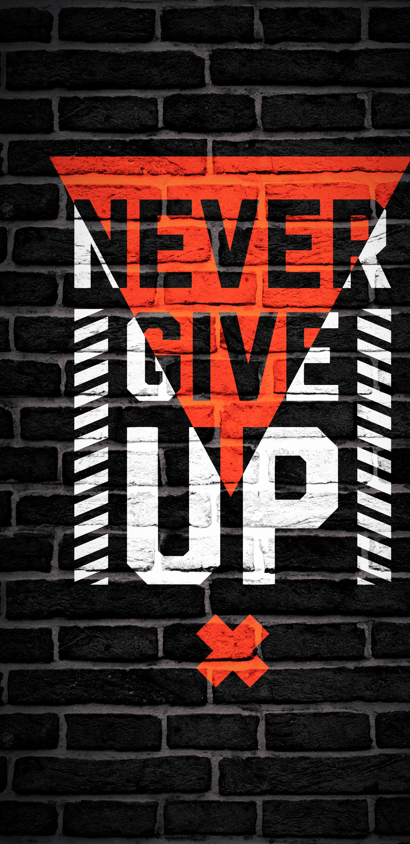 Обои Оранжевый цвет, ткань, кирпичная кладка, кирпич, арт в разрешении 1440x2960