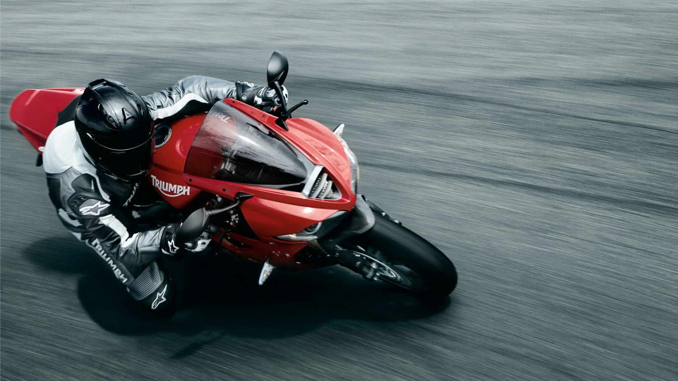 Обои Мотоциклы Triumph, мотоцикл, Триумф Дайтона, спортивный мотоцикл, велосипед в разрешении 1366x768