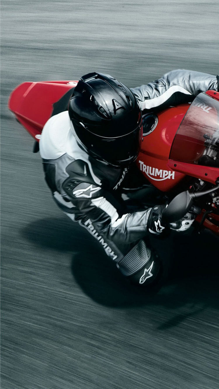 Обои Мотоциклы Triumph, мотоцикл, Триумф Дайтона, спортивный мотоцикл, велосипед в разрешении 750x1334