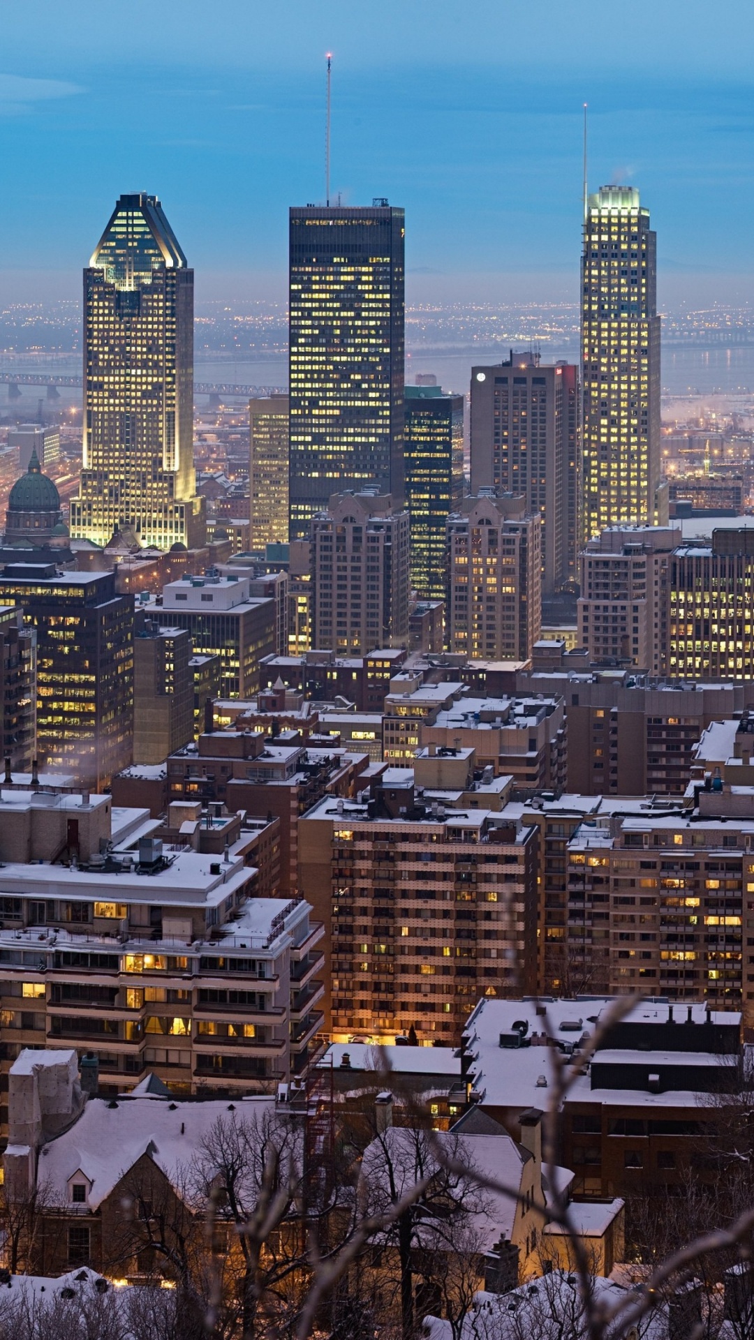 Обои Монреаль, город, городской пейзаж, городской район, метрополия в разрешении 1080x1920