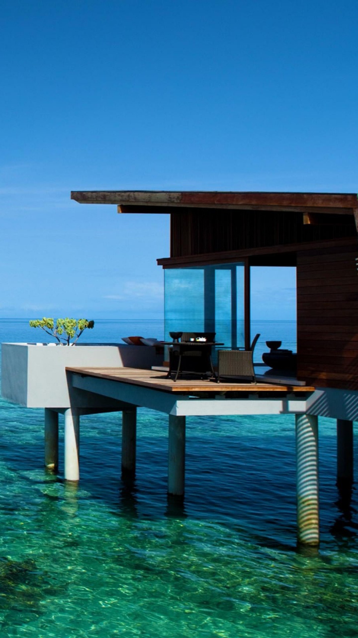 Обои виллы Alila hadahaa, Парк Hyatt Hadahaa Мальдивы, вилла, прибежище, отпуск в разрешении 720x1280