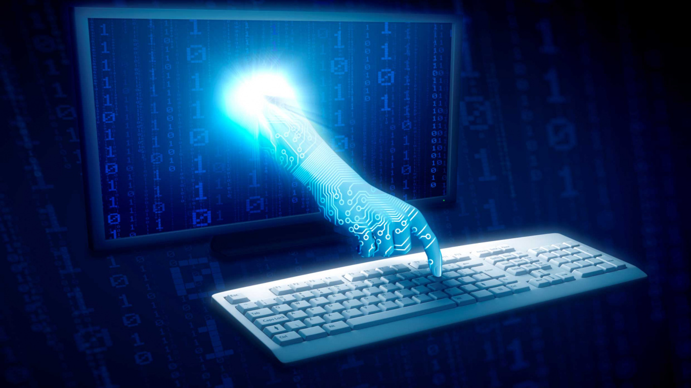 Обои инженерия, Информационные технологии, свет, технологии, электронное устройство в разрешении 1366x768