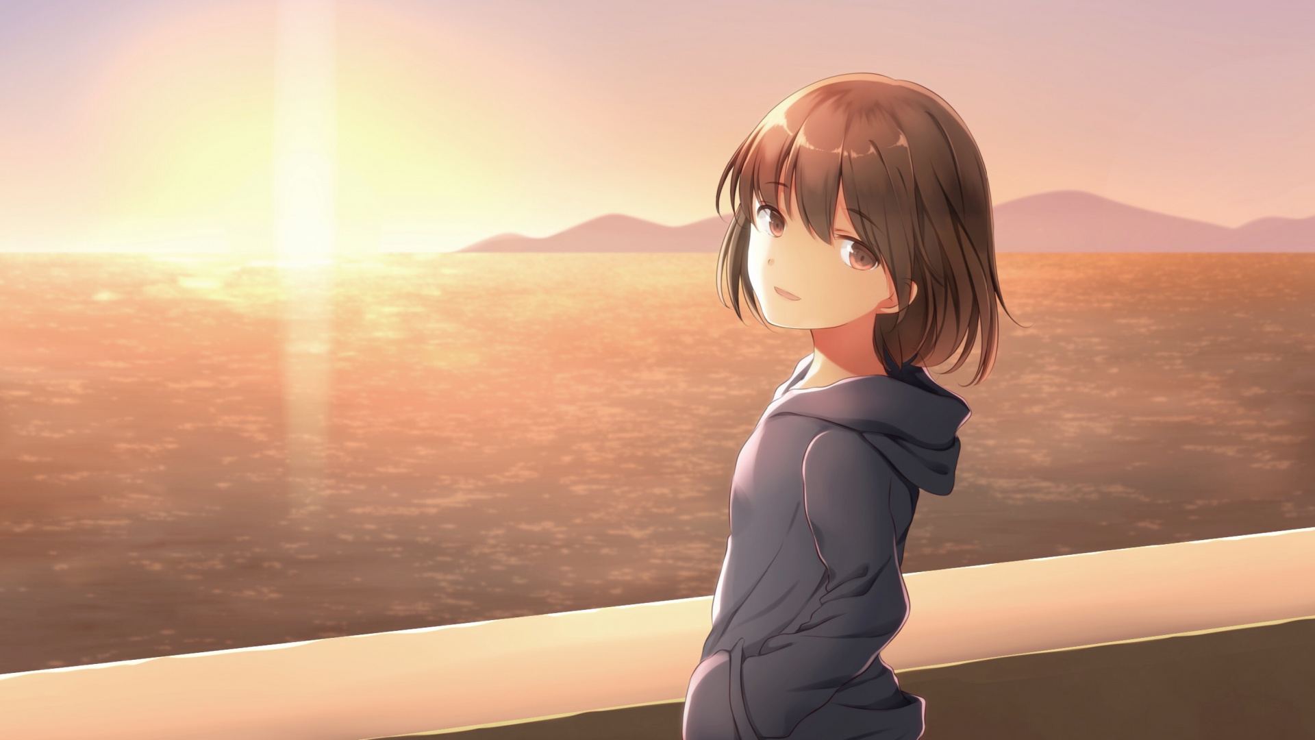 Обои цифровое искусство, артист, арт, снимок, аниме в разрешении 1920x1080