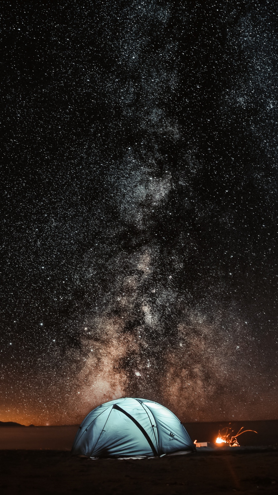 Обои Млечный Путь, Галактика, ночное небо, звезда, ночь в разрешении 1080x1920