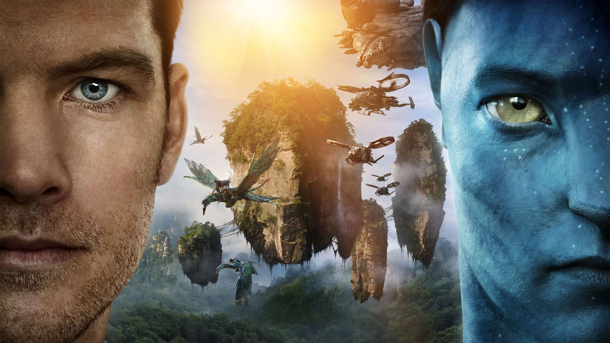 Обои Джейк Салли, человек, фильм, портрет, Джейк Вводит Свой Аватар Мир в разрешении 2560x1440