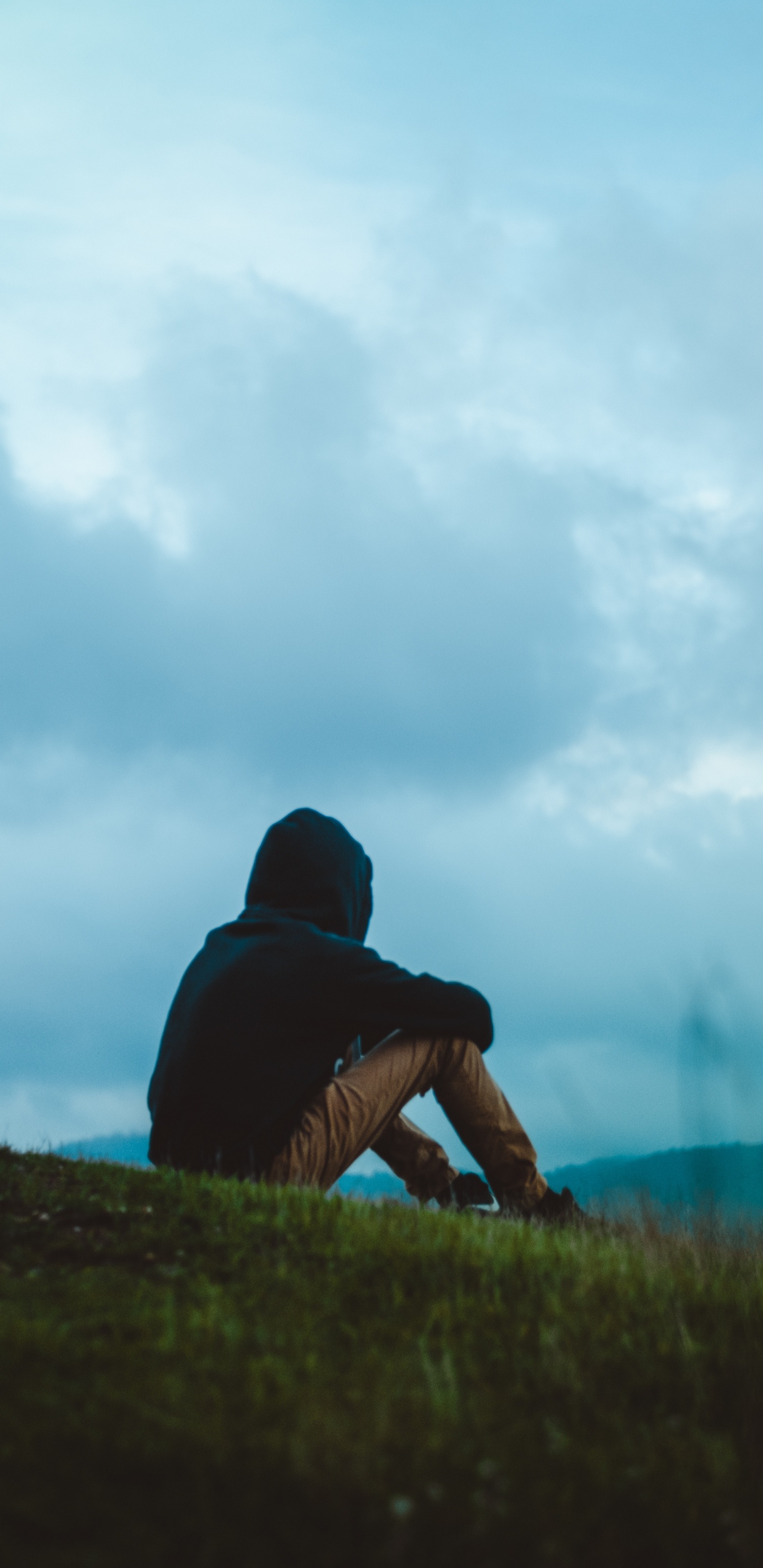 Обои синий, облако, море, океан, атмосфера в разрешении 1440x2960