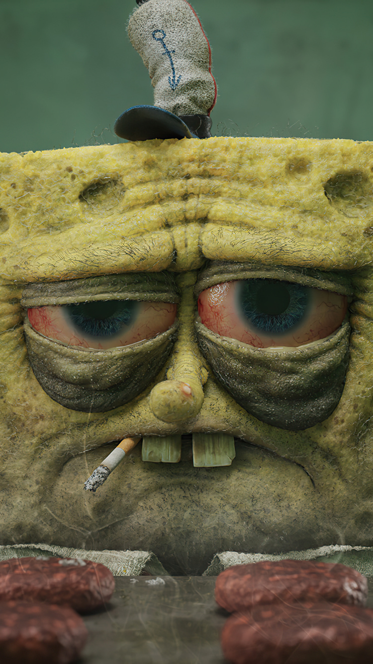 Обои Губка Боб, усталая губка боб, сквидвард, Спанч Боб Квадратные Штаны, спанч боб крусти готовится в разрешении 750x1334