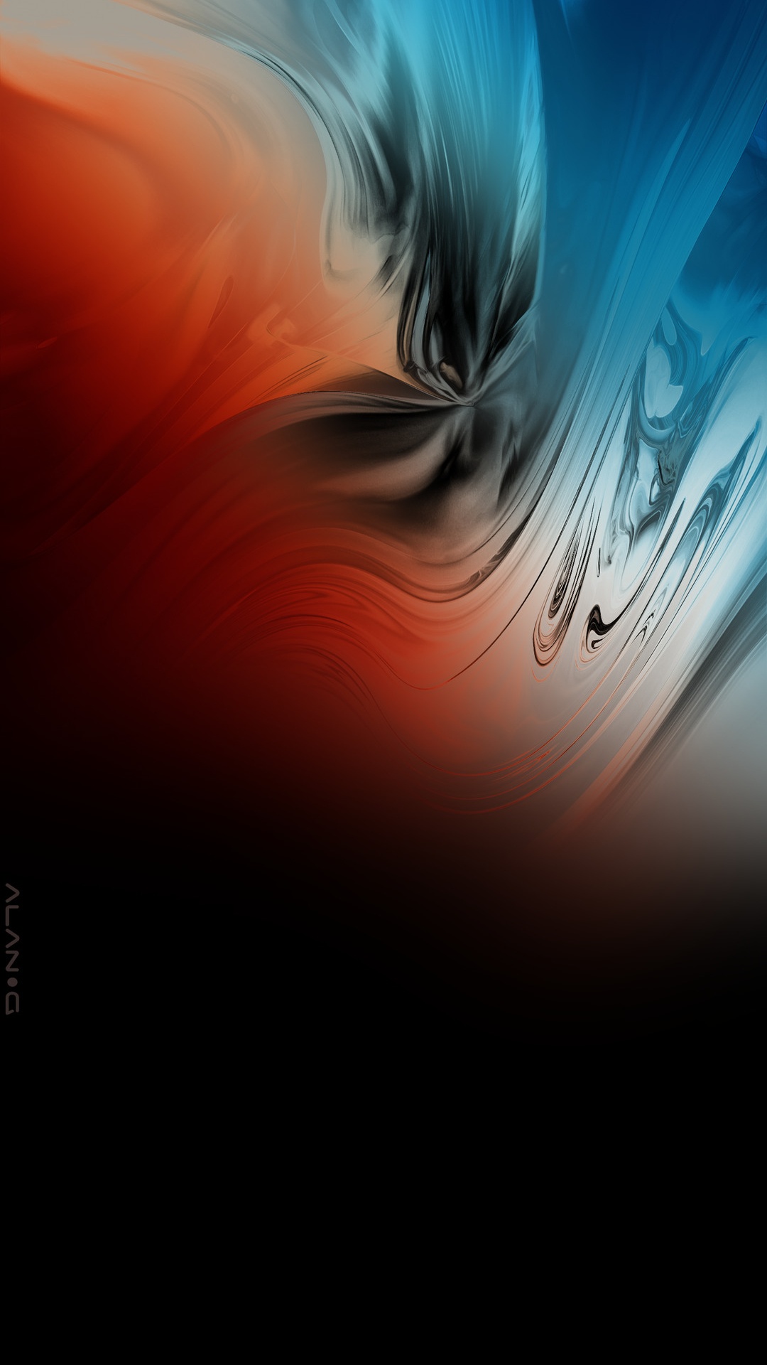 Обои жидкий, вода, ресничка, растение, арт в разрешении 1080x1920