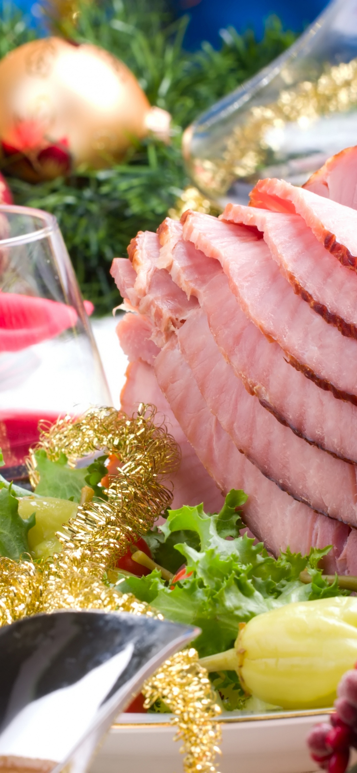 Обои Рождественский день, пища, блюда, ассорти, природные продукты в разрешении 1242x2688