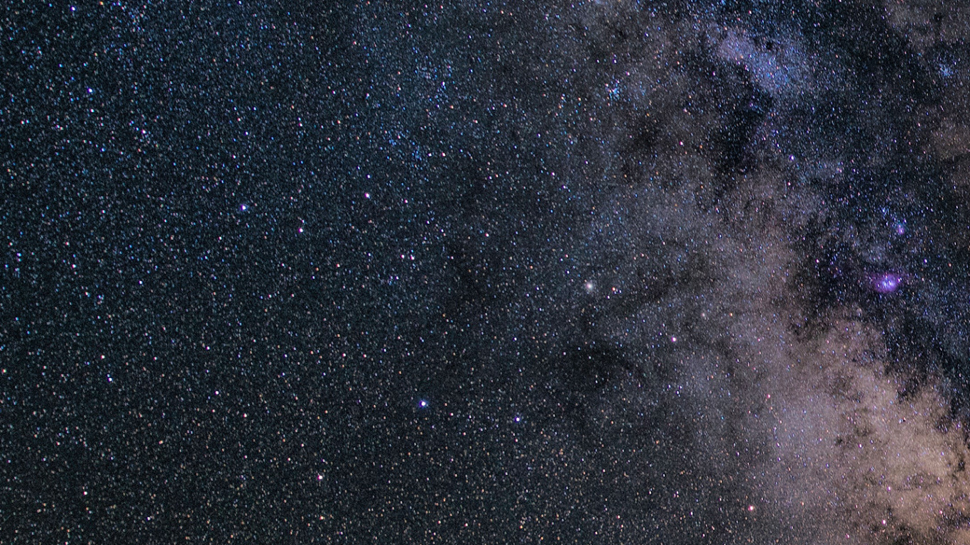 Обои Млечный Путь, звезда, Галактика Андромеды, Галактика, ночное небо в разрешении 1366x768