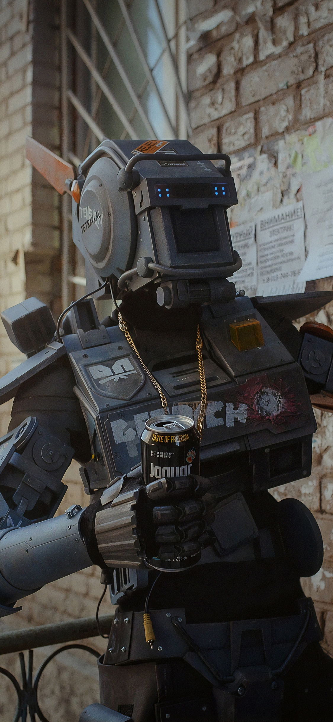 Обои компьютерная игра, игры, броня, металл, шутер в разрешении 1125x2436