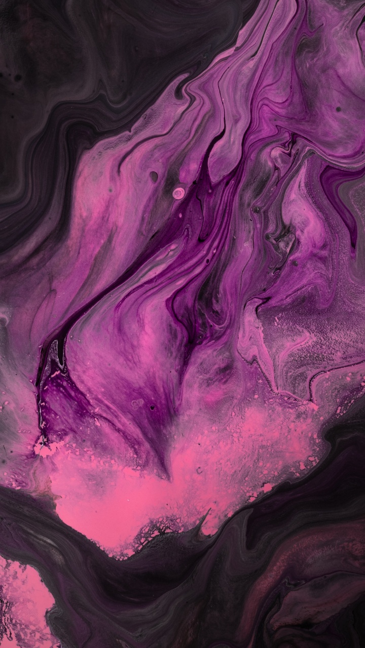 Обои живопись, пурпур, черный, Фиолетовый, вода в разрешении 720x1280