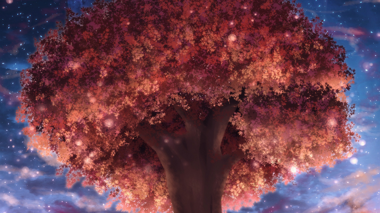 Обои комиксы, атмосфера, природа, ночь, художник в разрешении 1280x720