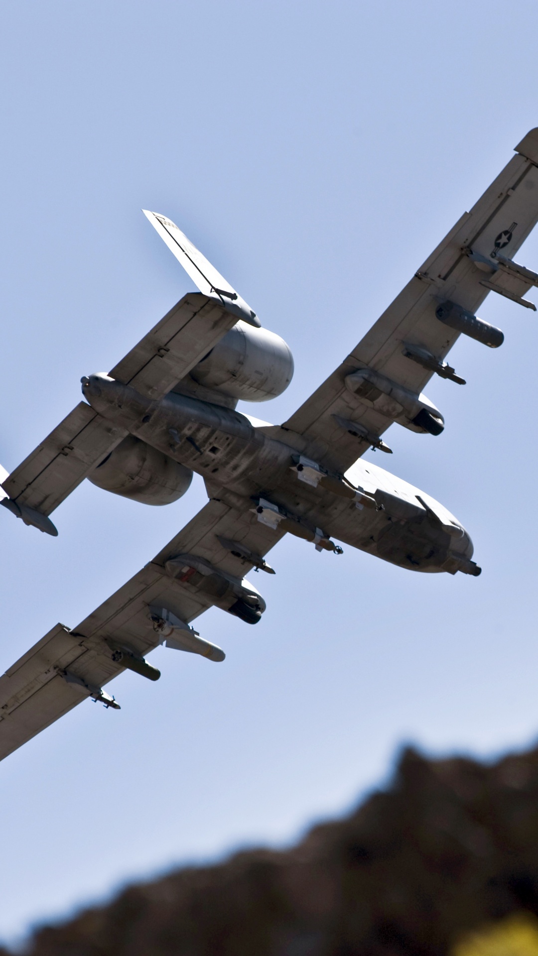 Обои военный самолет, самолеты, самолет, авиация, полет в разрешении 1080x1920