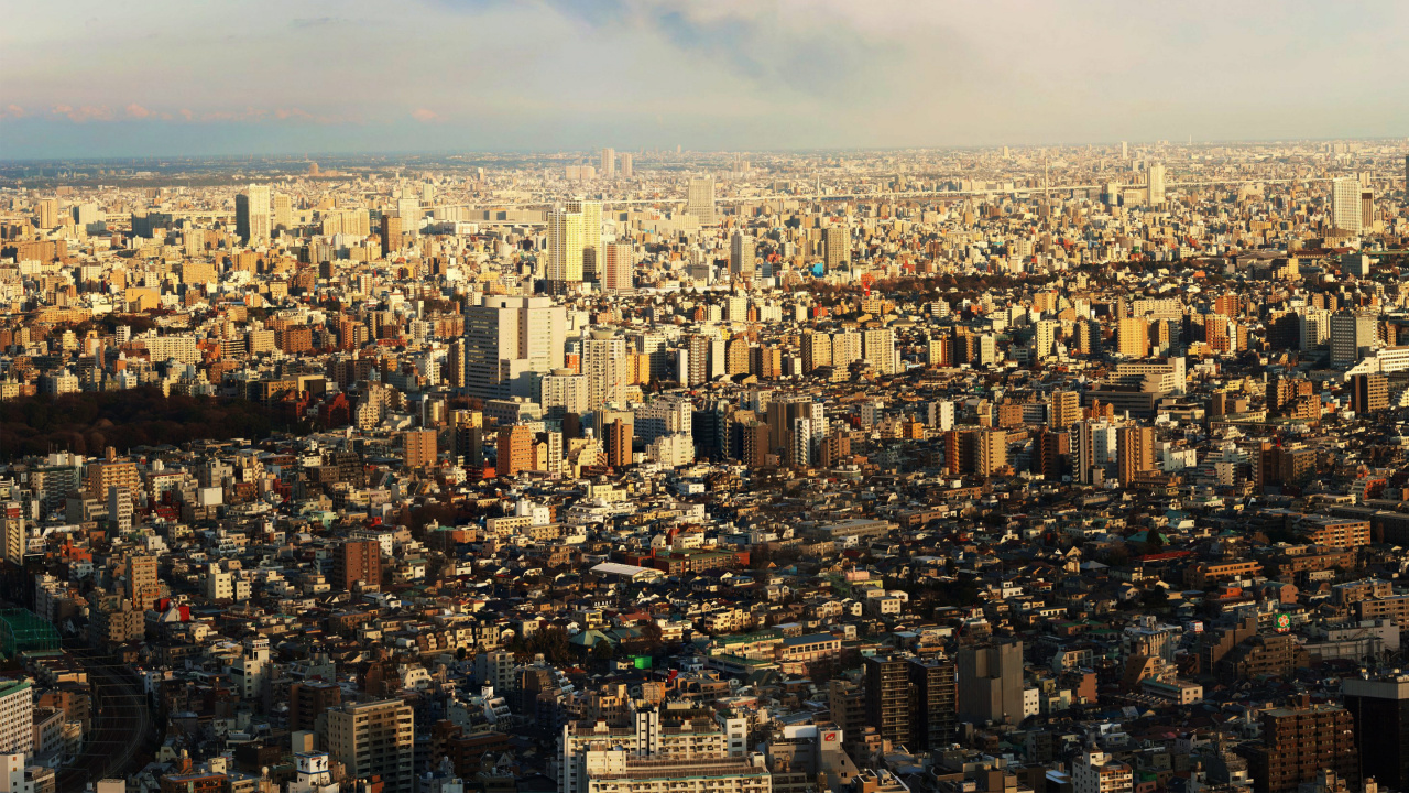 Обои небоскреб, городской пейзаж, городской район, город, метрополия в разрешении 1280x720