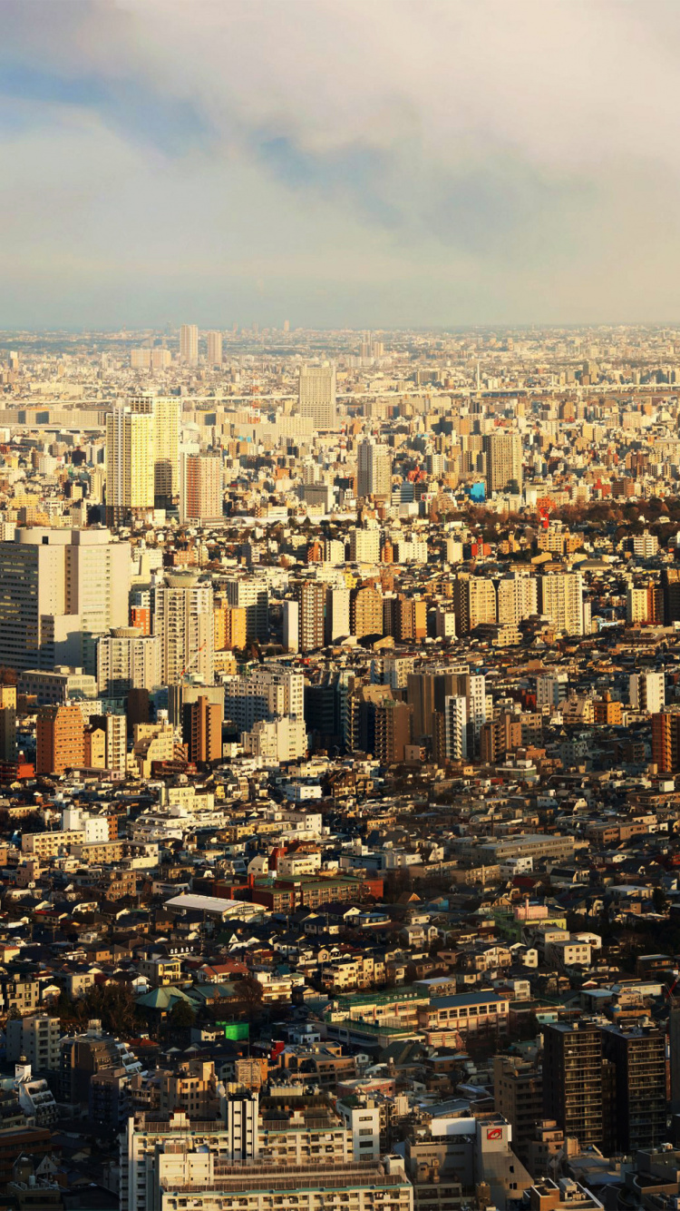 Обои небоскреб, городской пейзаж, городской район, город, метрополия в разрешении 750x1334