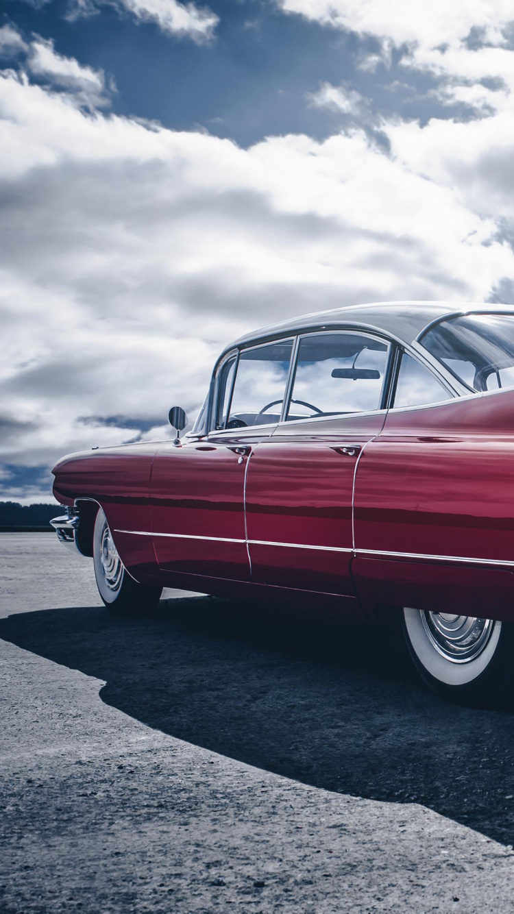 Обои Кадиллак купе де Вилль, Кадиллак, авто, классический автомобиль, Классика в разрешении 750x1334