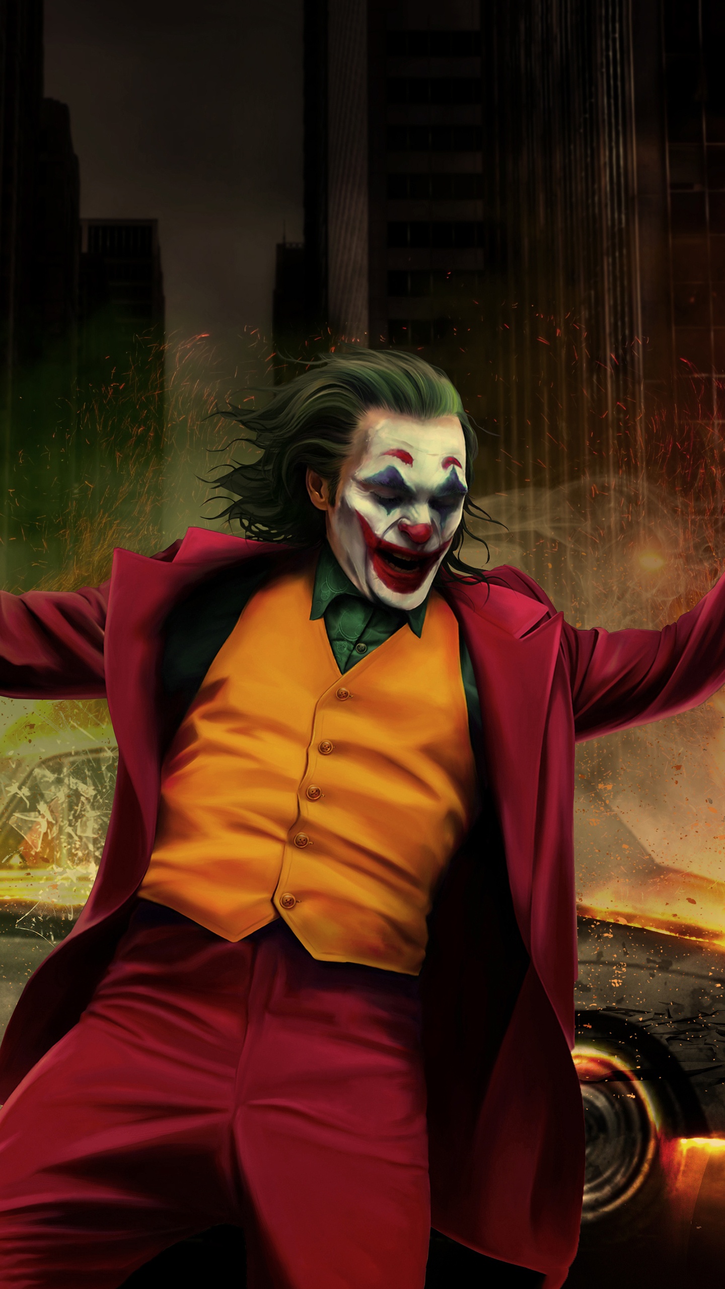 Обои Джокер, суперзлодей, демон, кино, фикция в разрешении 1440x2560