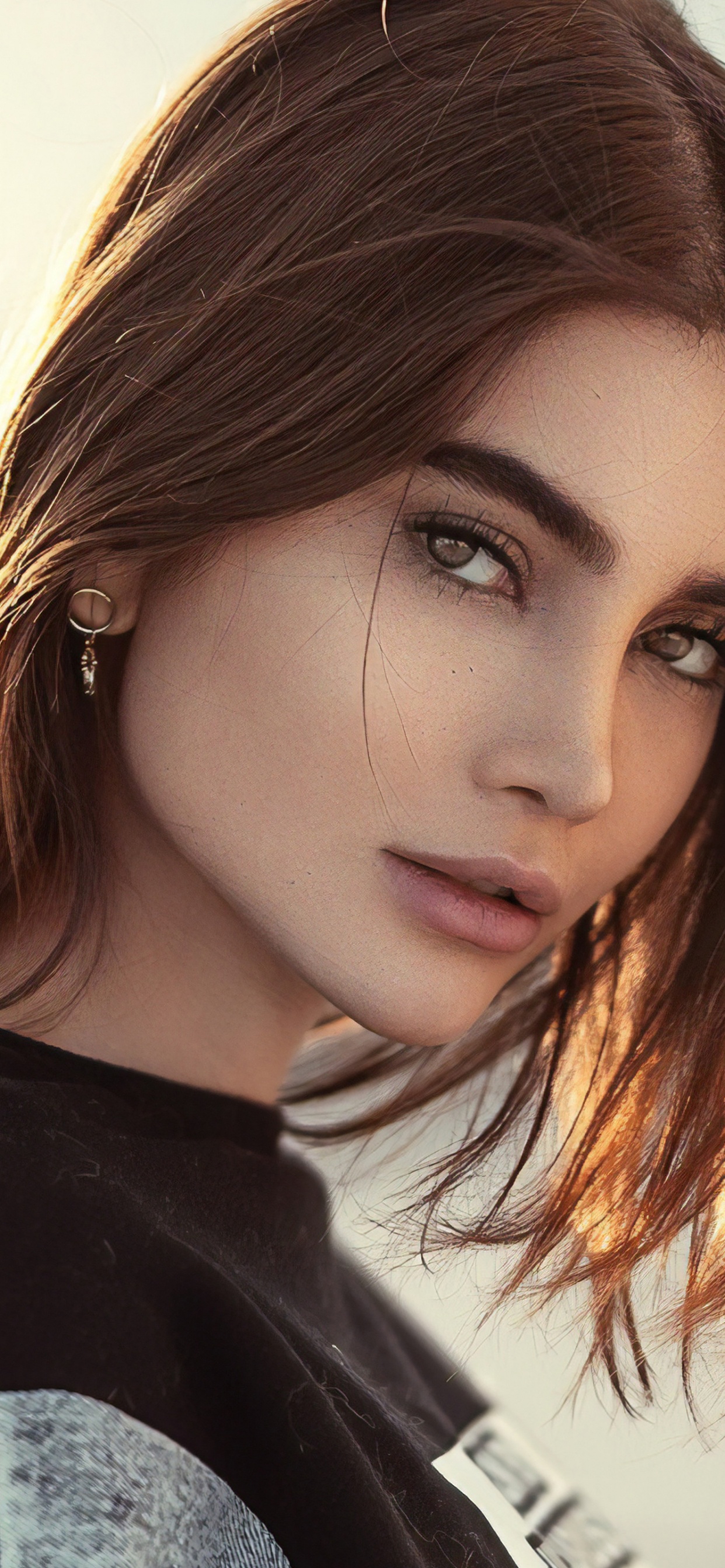 Обои если ты хочешь любви, волосы, губа, бровь, глаз в разрешении 1242x2688