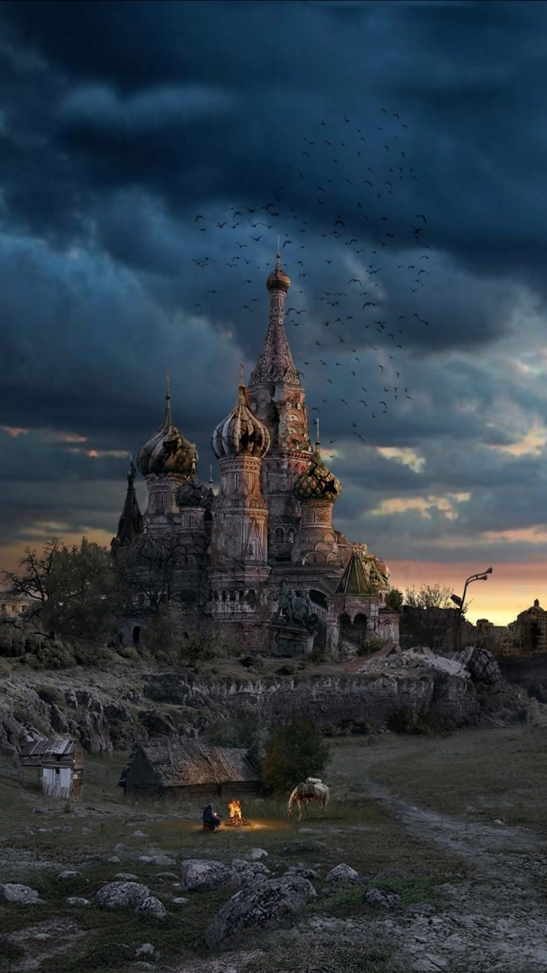 Обои Красная площадь, облако, ориентир, замок, небо в разрешении 1080x1920