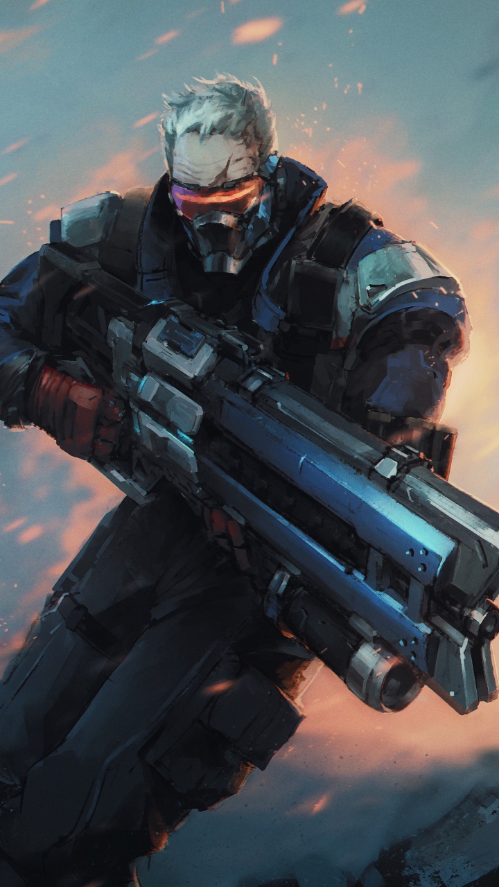 Обои Overwatch, компьютерная игра, шутер, солдат, игры в разрешении 720x1280