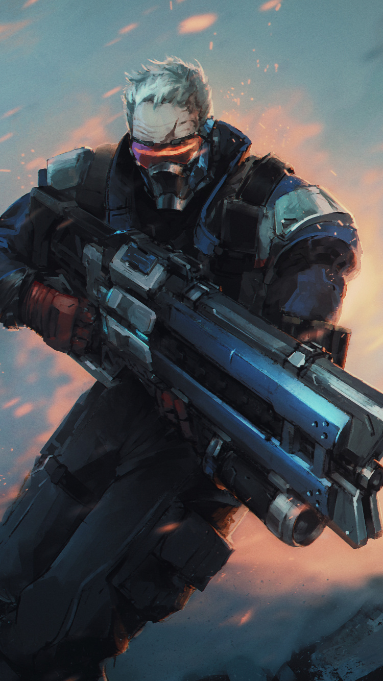 Обои Overwatch, компьютерная игра, шутер, солдат, игры в разрешении 750x1334