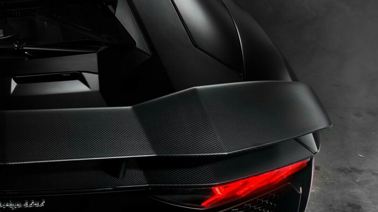 Обои Ламборджини, легковые автомобили, двигатель, суперкар, черный в разрешении 1280x720