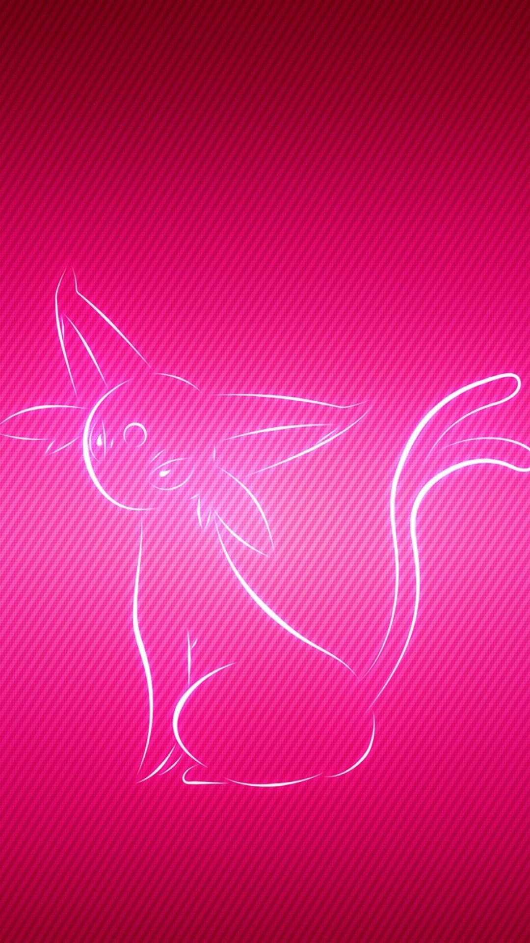 Обои Espeon, розовый, красный цвет, свет, графический дизайн в разрешении 1080x1920