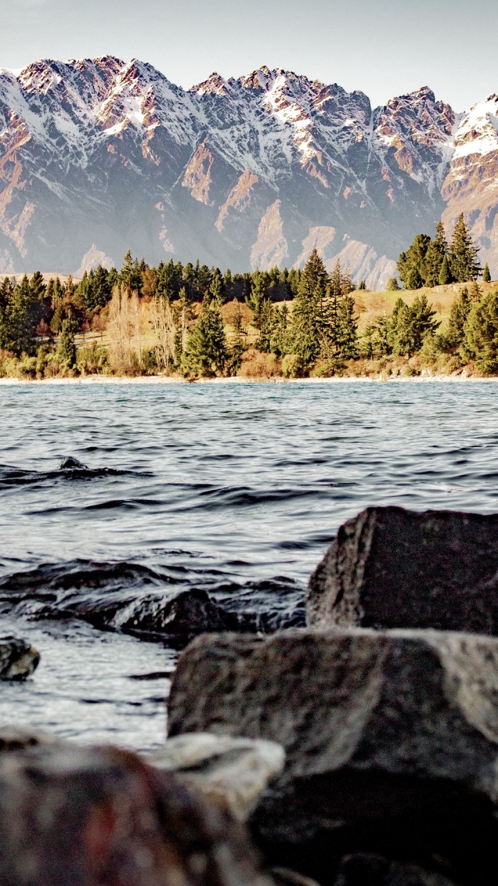 Обои отражение, Ройс Пик, озеро Внака, природа, путешествие в разрешении 720x1280