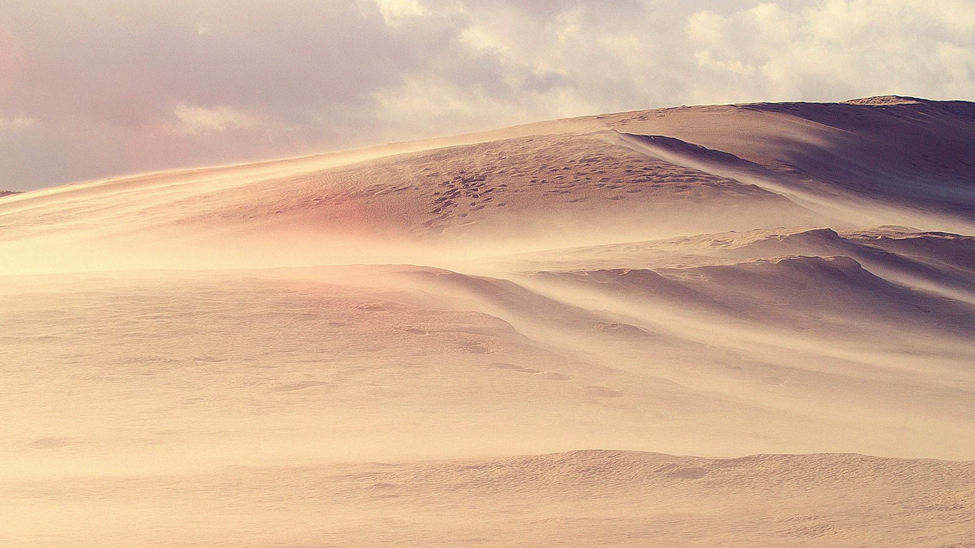 Обои пустыня, песок, Дюна, облако, эрг в разрешении 3840x2160