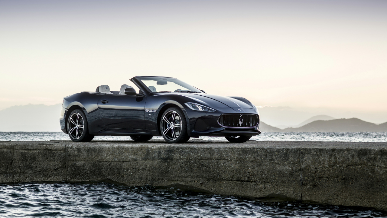 Обои Мазерати my18 получил, Феррари Калифорния, Мазерати Получил, спорткар, суперкар в разрешении 1280x720