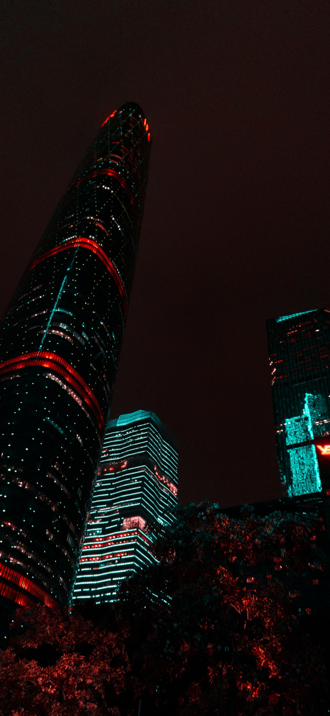 Обои битпорте, soundcloud, здание, небоскреб, вышка в разрешении 1125x2436