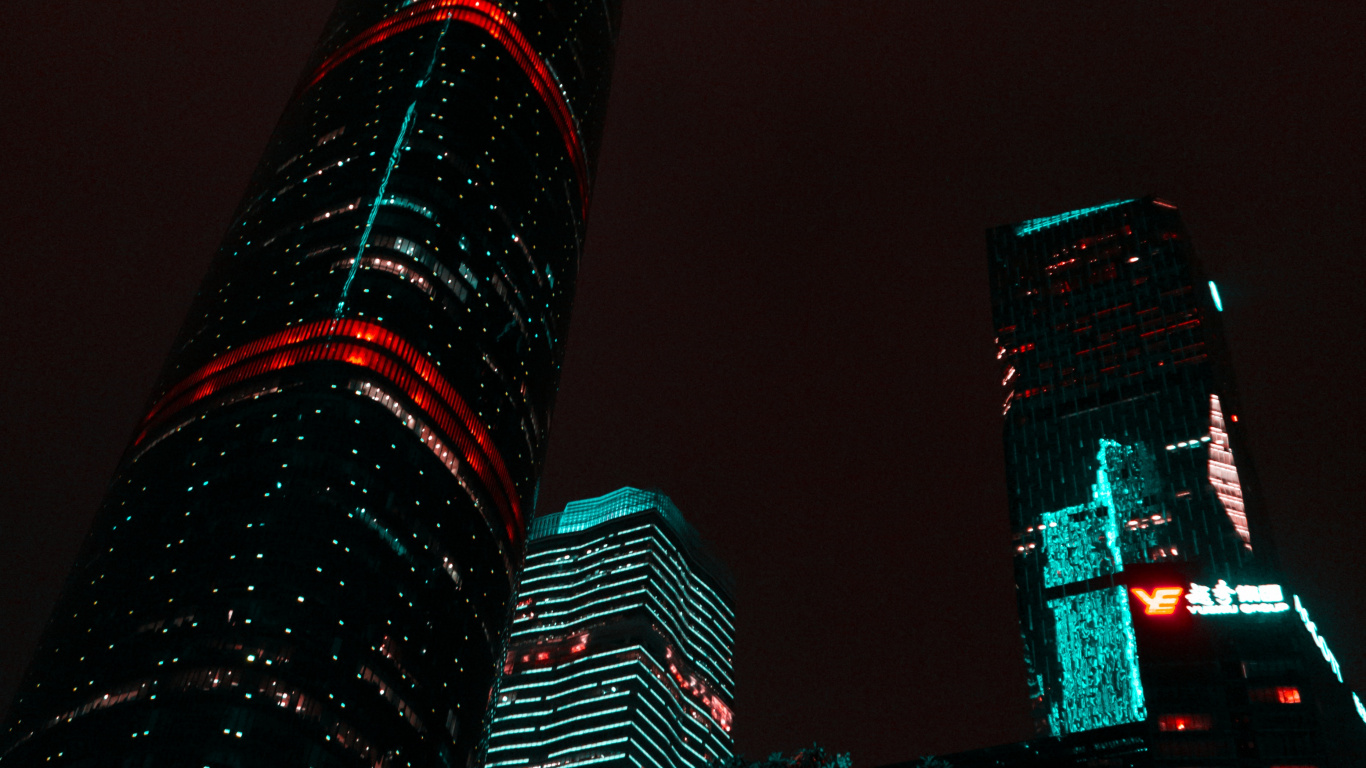 Обои битпорте, soundcloud, здание, небоскреб, вышка в разрешении 1366x768