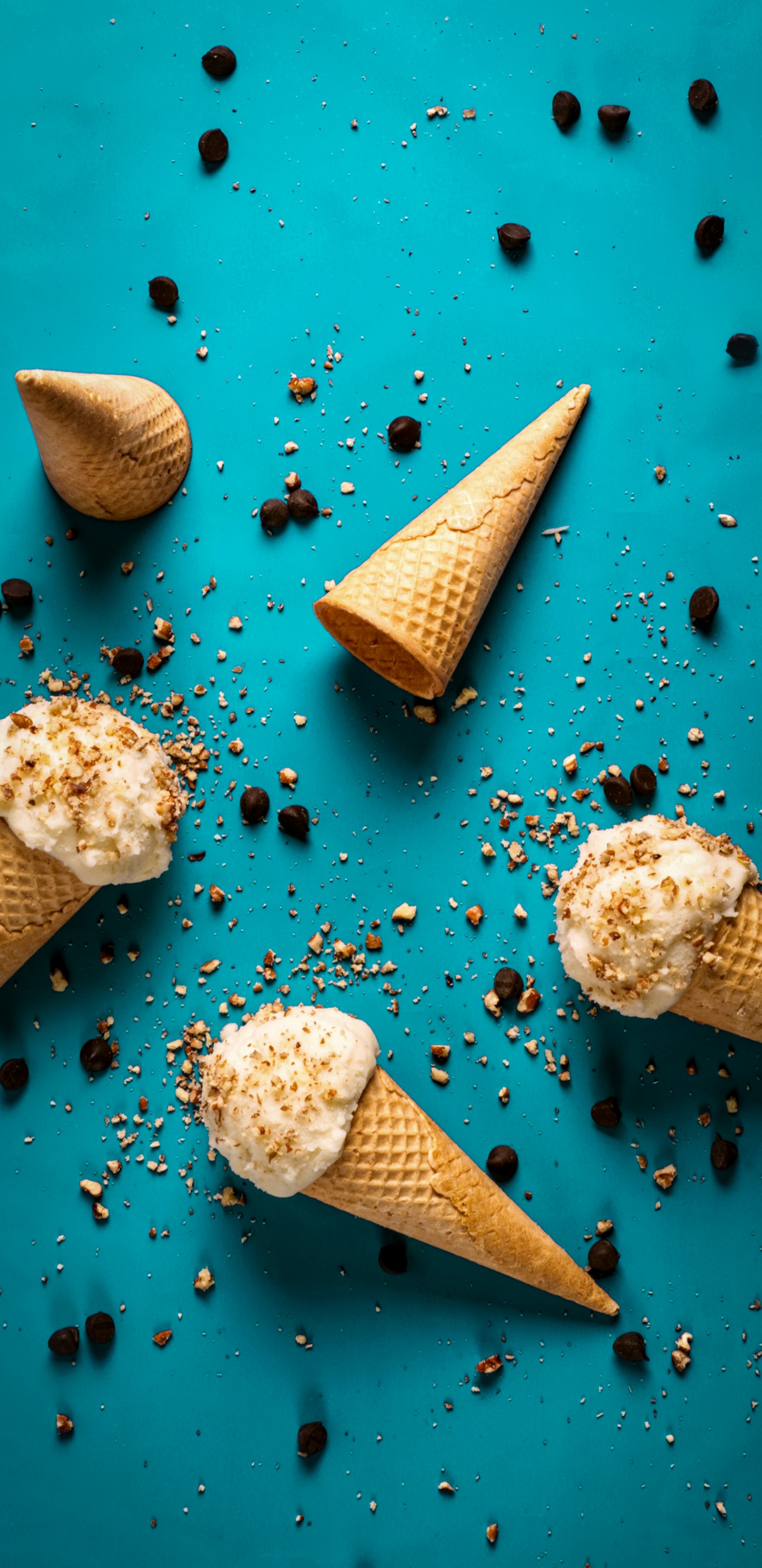 Обои мороженое, заварной крем, крем, кафе мороженое, мороженое махарани в разрешении 1440x2960