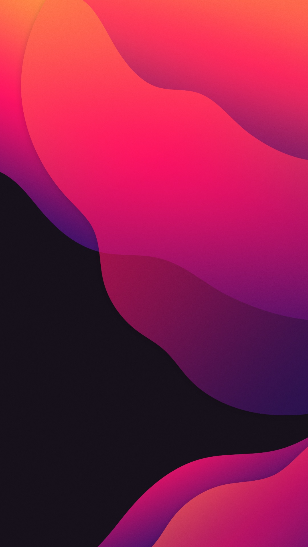 Обои геометрия, пурпур, Оранжевый цвет, розовый, Фиолетовый в разрешении 1080x1920